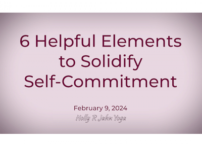 6 Helpful Elements to Solidify Self-Commitment